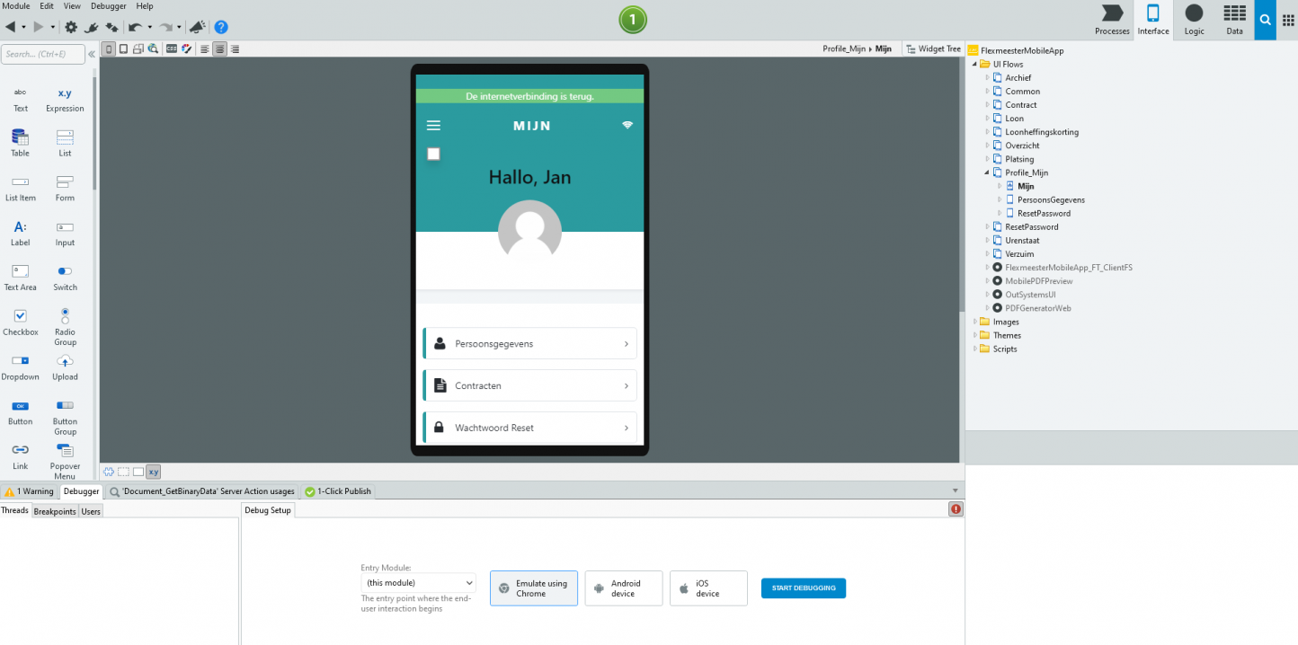 Flexmeester Screenshot